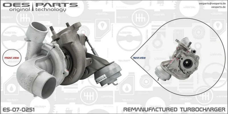 Kompresorius, įkrovimo sistema oes parts ES-07-0251