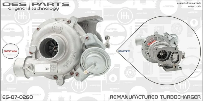 Kompresorius, įkrovimo sistema oes parts ES-07-0260