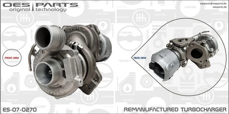 Kompresorius, įkrovimo sistema oes parts ES-07-0270