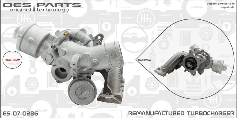 Kompresorius, įkrovimo sistema oes parts ES-07-0286