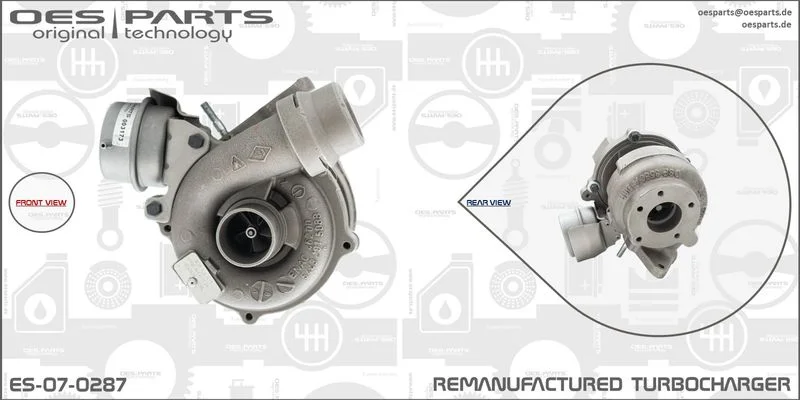 Kompresorius, įkrovimo sistema oes parts ES-07-0287