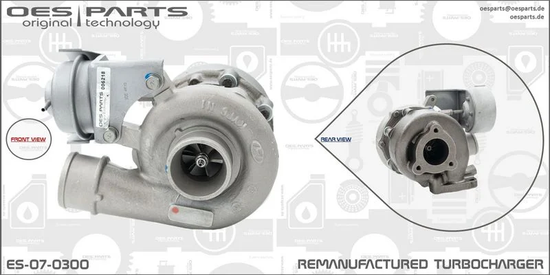 Kompresorius, įkrovimo sistema oes parts ES-07-0300