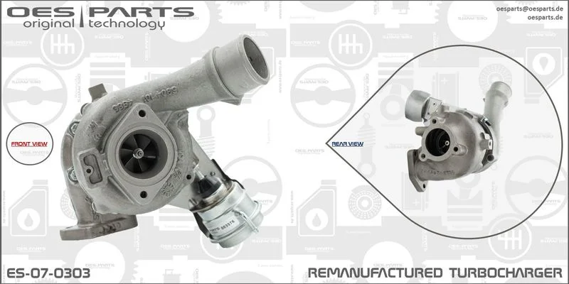 Kompresorius, įkrovimo sistema oes parts ES-07-0303