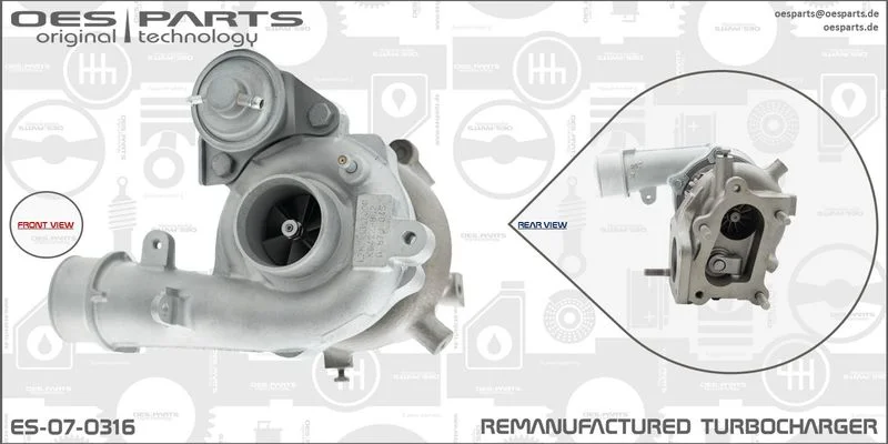 Kompresorius, įkrovimo sistema oes parts ES-07-0316