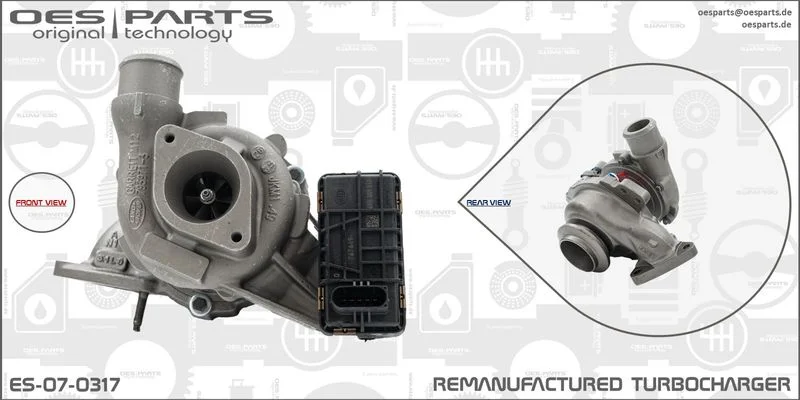 Kompresorius, įkrovimo sistema oes parts ES-07-0317