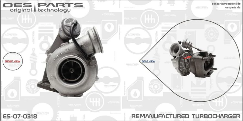Kompresorius, įkrovimo sistema oes parts ES-07-0318
