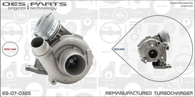 Kompresorius, įkrovimo sistema oes parts ES-07-0325