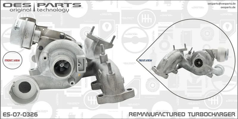 Kompresorius, įkrovimo sistema oes parts ES-07-0326