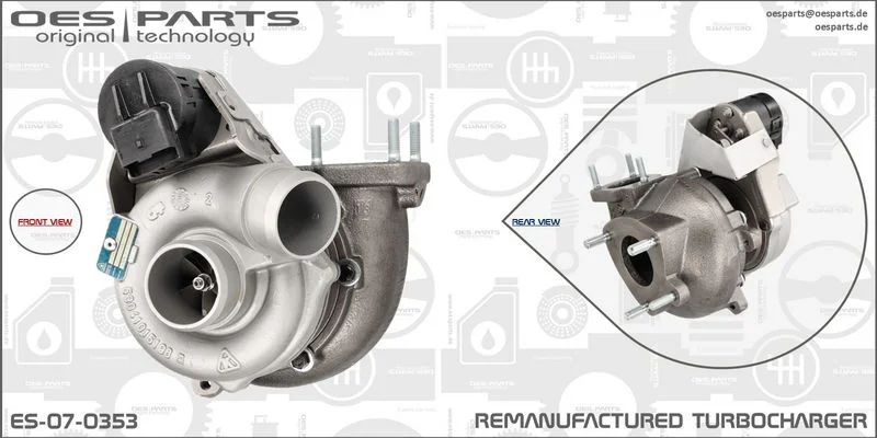 Kompresorius, įkrovimo sistema oes parts ES-07-0353