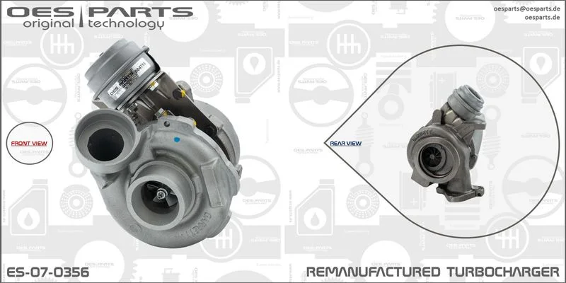 Kompresorius, įkrovimo sistema oes parts ES-07-0356