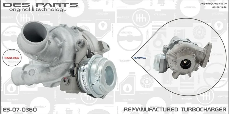 Kompresorius, įkrovimo sistema oes parts ES-07-0360