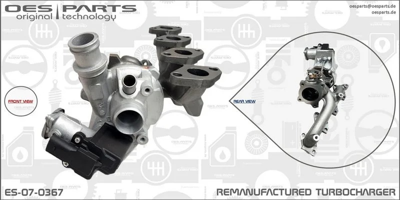 Kompresorius, įkrovimo sistema oes parts ES-07-0367