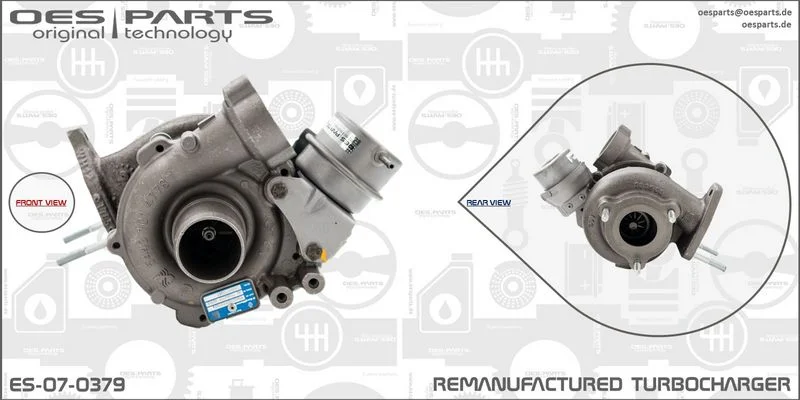 Kompresorius, įkrovimo sistema oes parts ES-07-0379