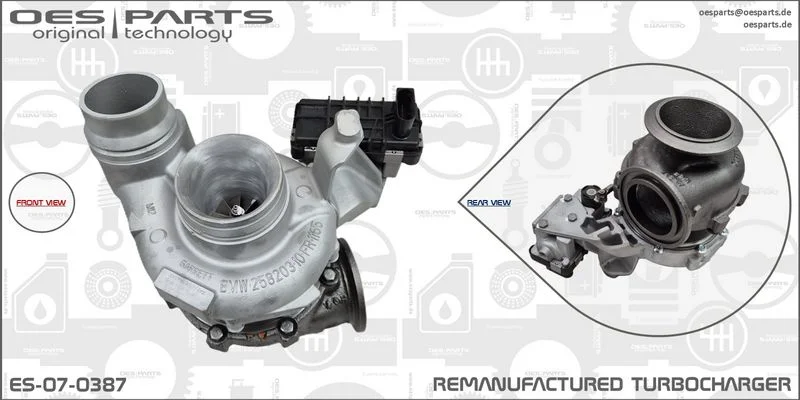 Kompresorius, įkrovimo sistema oes parts ES-07-0387