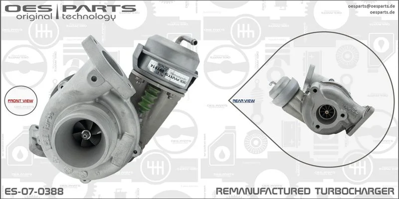 Kompresorius, įkrovimo sistema oes parts ES-07-0388