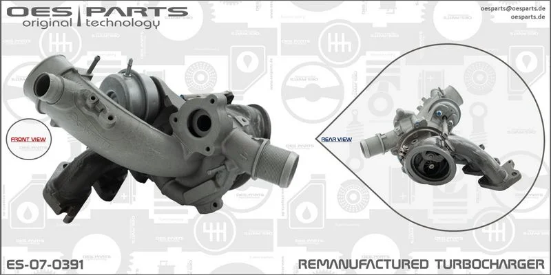 Kompresorius, įkrovimo sistema oes parts ES-07-0391