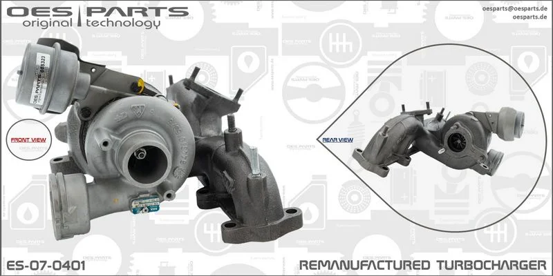 Kompresorius, įkrovimo sistema oes parts ES-07-0401