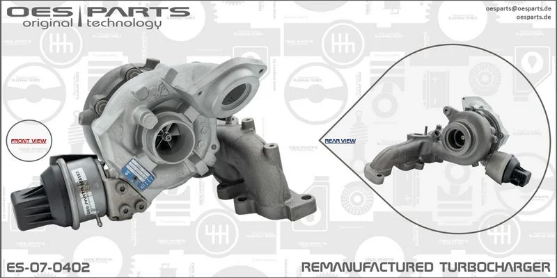 Kompresorius, įkrovimo sistema oes parts ES-07-0402