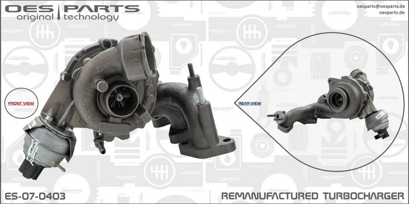 Kompresorius, įkrovimo sistema oes parts ES-07-0403