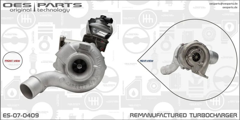 Kompresorius, įkrovimo sistema oes parts ES-07-0409