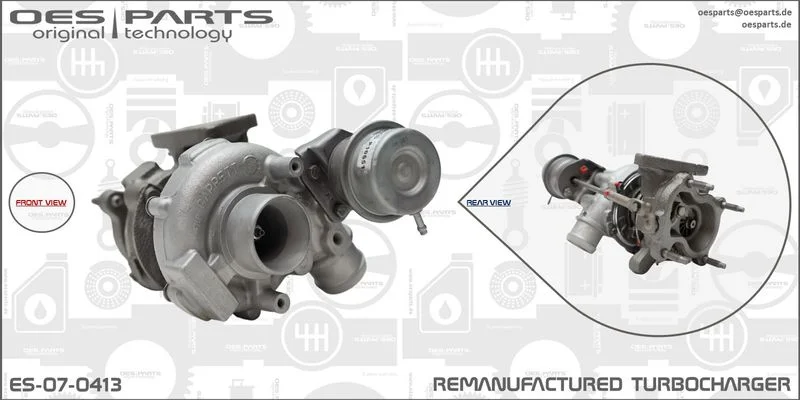 Kompresorius, įkrovimo sistema oes parts ES-07-0413