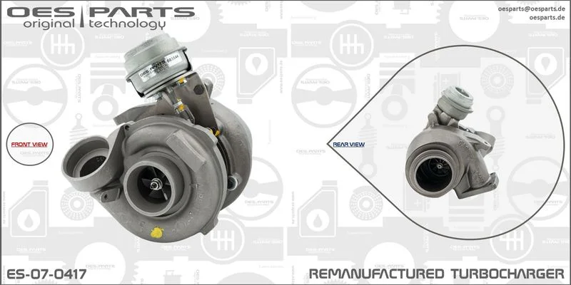 Kompresorius, įkrovimo sistema oes parts ES-07-0417