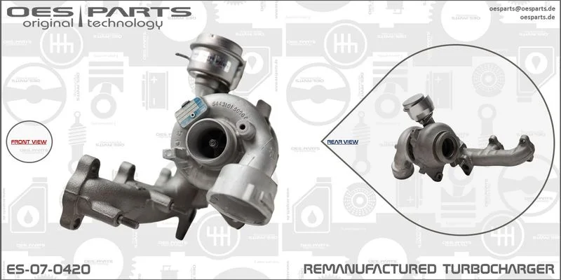 Kompresorius, įkrovimo sistema oes parts ES-07-0420