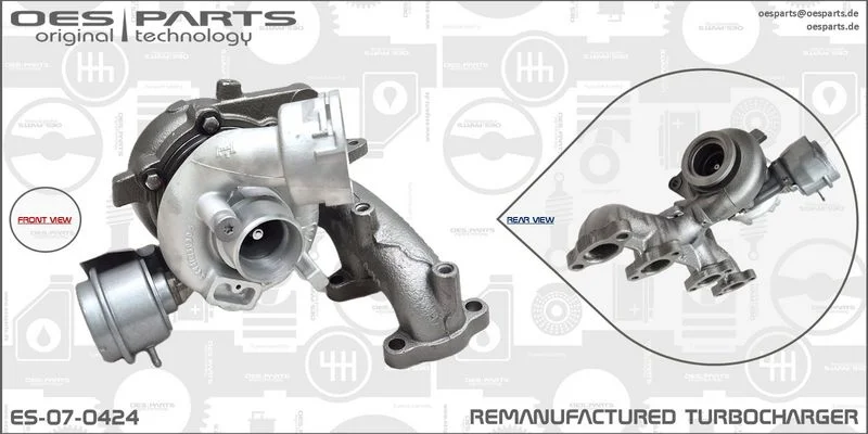 Kompresorius, įkrovimo sistema oes parts ES-07-0424