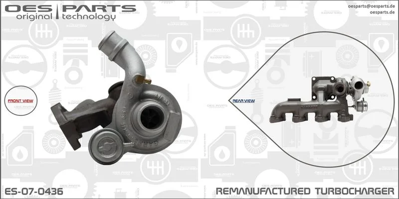 Kompresorius, įkrovimo sistema oes parts ES-07-0436