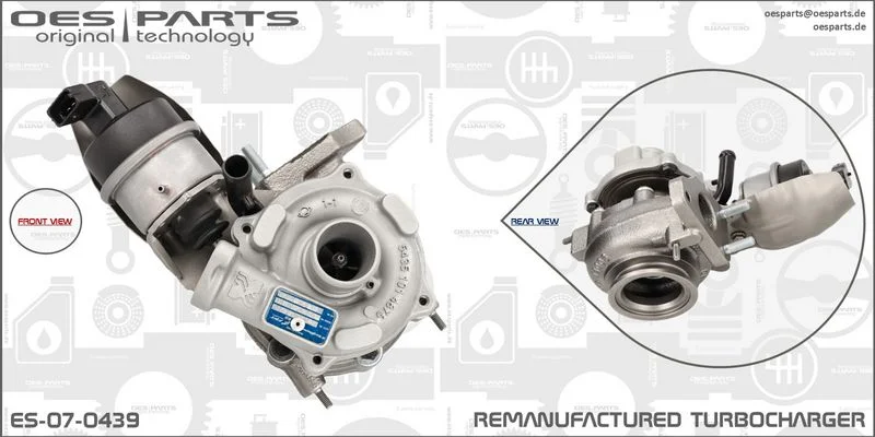 Kompresorius, įkrovimo sistema oes parts ES-07-0439