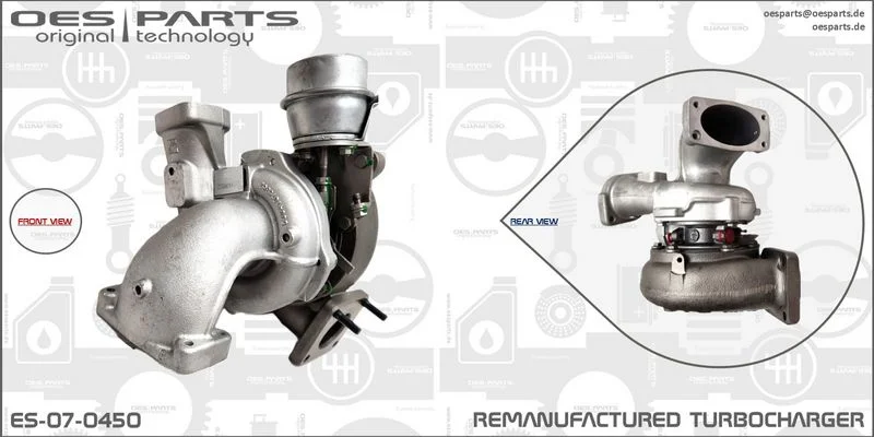 Kompresorius, įkrovimo sistema oes parts ES-07-0450