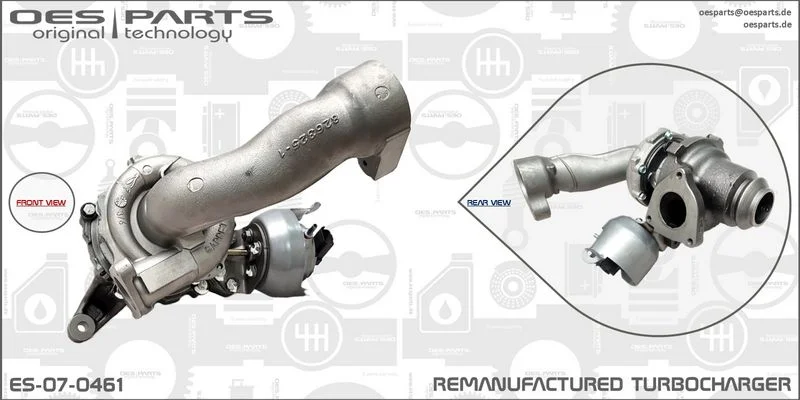 Kompresorius, įkrovimo sistema oes parts ES-07-0461
