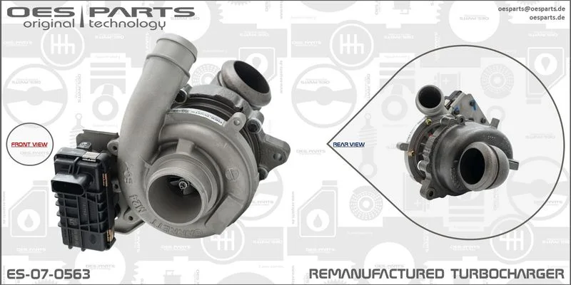 Kompresorius, įkrovimo sistema oes parts ES-07-0563