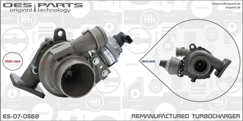 Kompresorius, įkrovimo sistema oes parts ES-07-0568