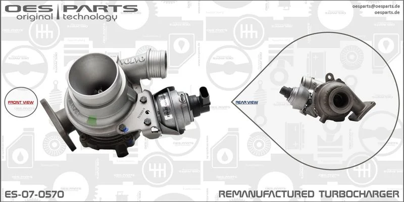 Kompresorius, įkrovimo sistema oes parts ES-07-0570