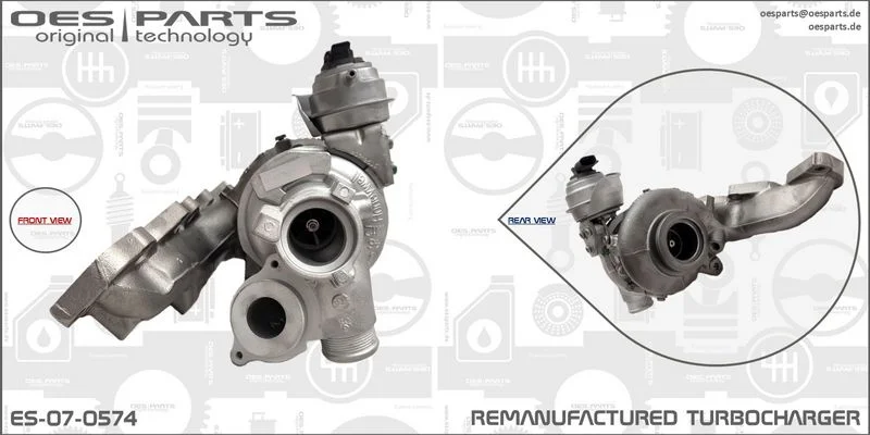Kompresorius, įkrovimo sistema oes parts ES-07-0574