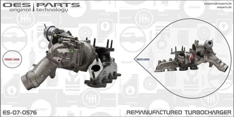 Kompresorius, įkrovimo sistema oes parts ES-07-0576
