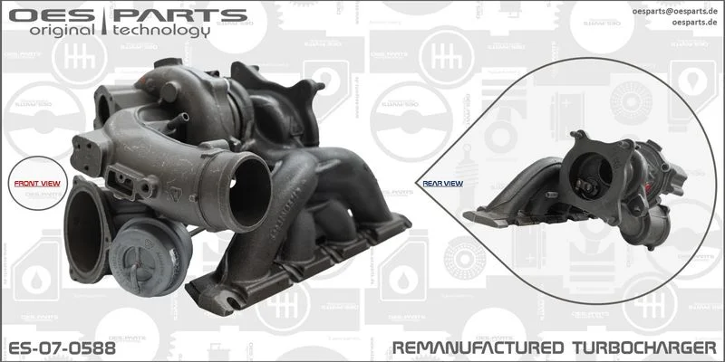 Kompresorius, įkrovimo sistema oes parts ES-07-0588