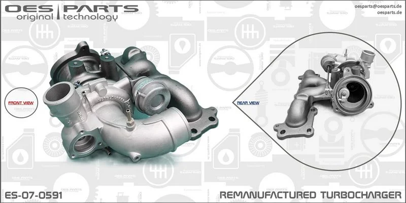 Kompresorius, įkrovimo sistema oes parts ES-07-0591