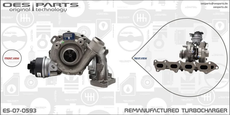 Kompresorius, įkrovimo sistema oes parts ES-07-0593