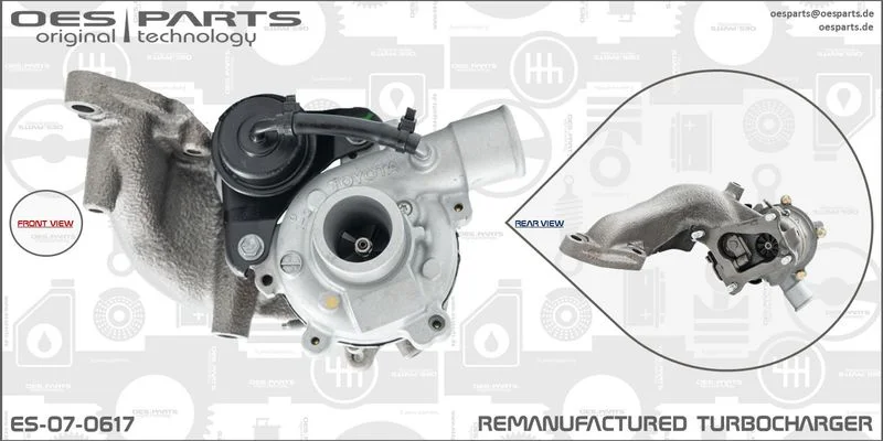 Kompresorius, įkrovimo sistema oes parts ES-07-0617
