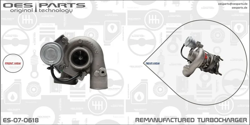 Kompresorius, įkrovimo sistema oes parts ES-07-0618