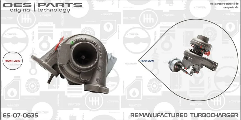 Kompresorius, įkrovimo sistema oes parts ES-07-0635