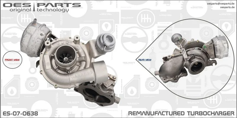 Kompresorius, įkrovimo sistema oes parts ES-07-0638