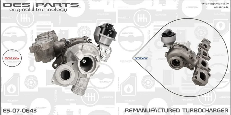 Kompresorius, įkrovimo sistema oes parts ES-07-0643