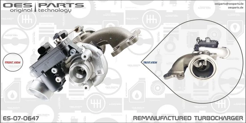 Kompresorius, įkrovimo sistema oes parts ES-07-0647