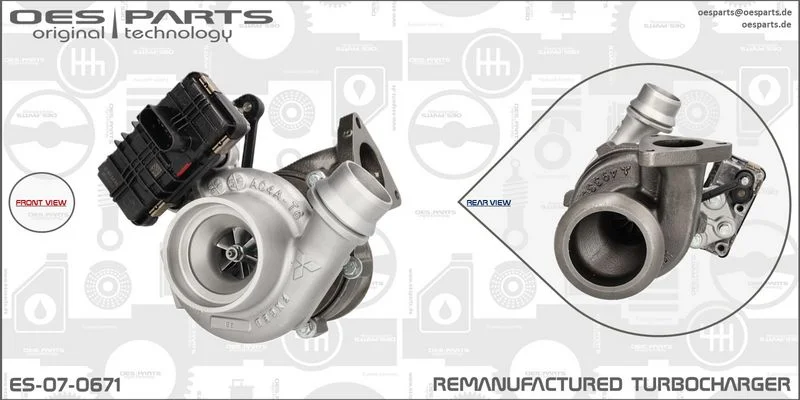 Kompresorius, įkrovimo sistema oes parts ES-07-0671