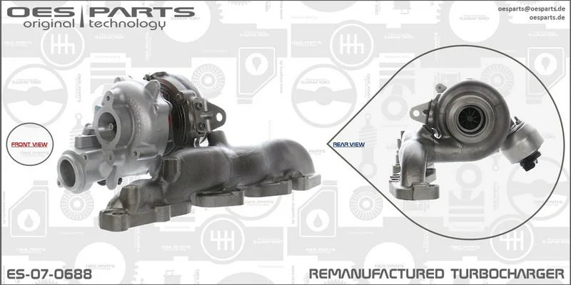 Kompresorius, įkrovimo sistema oes parts ES-07-0688