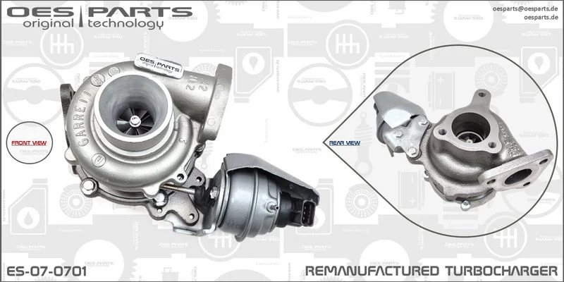 Kompresorius, įkrovimo sistema oes parts ES-07-0701