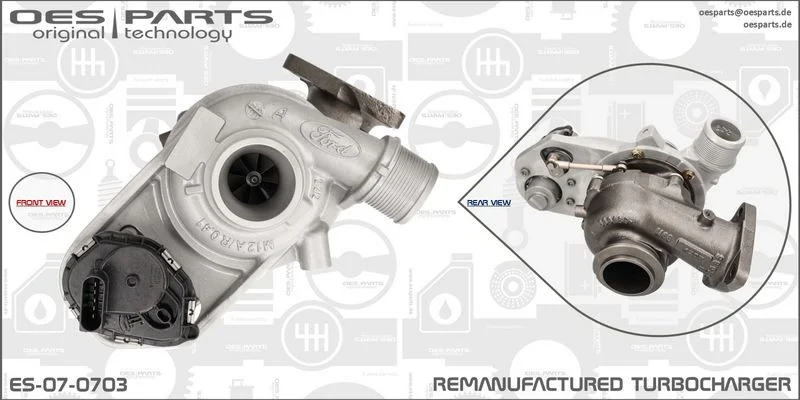 Kompresorius, įkrovimo sistema oes parts ES-07-0703